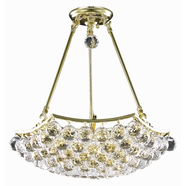 Elegant Lighting Dining Room Chandelier Gold V9802D18G/RC